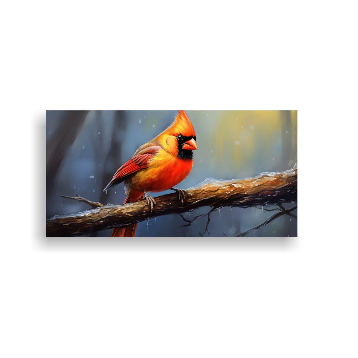 GENERICO - Pintura Al Estilo óleo Estilo Cardinal Colorido 100x50 Cm