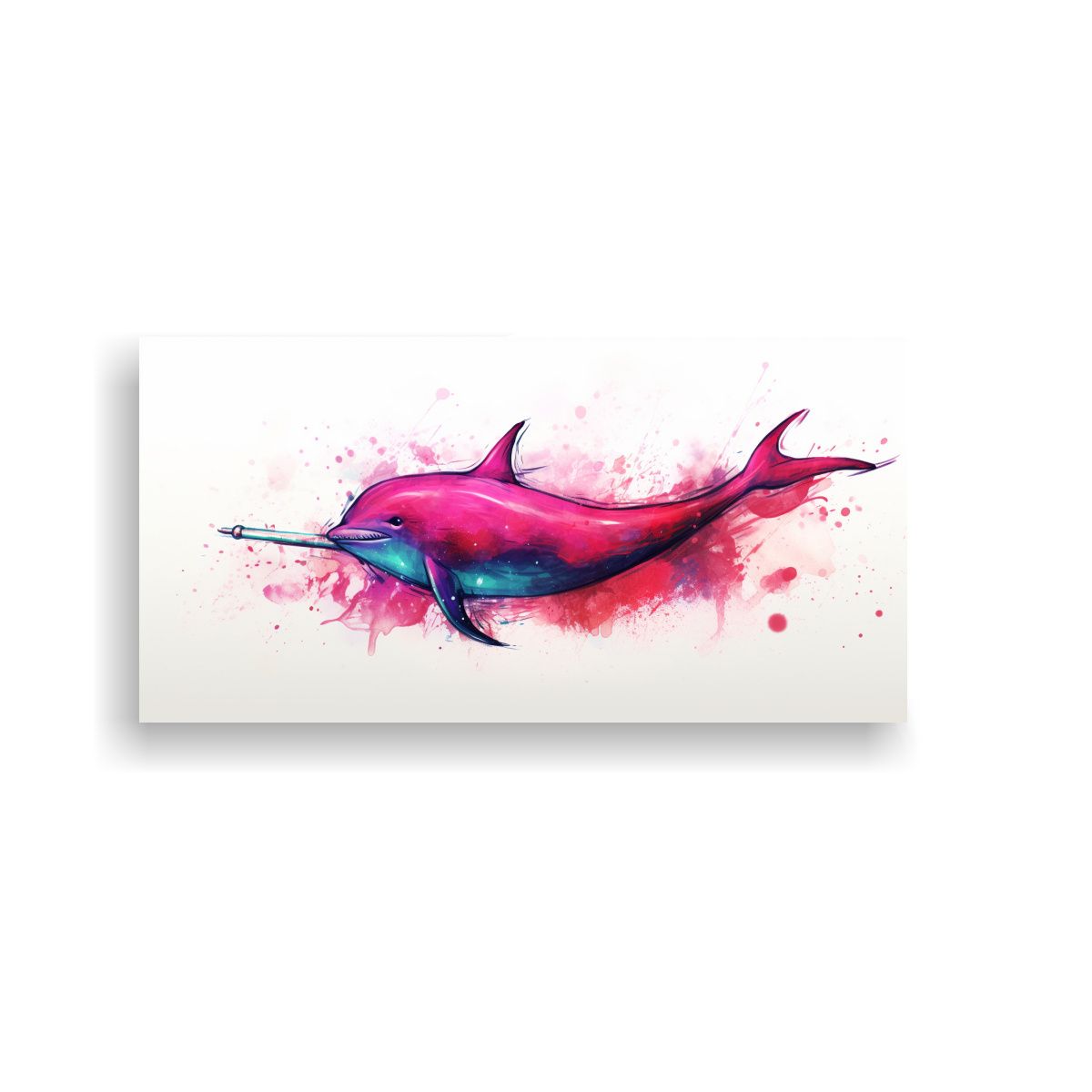 GENERICO - Lienzo Refinado De Narval En Colores Rubí Estilo 100x50 Cm