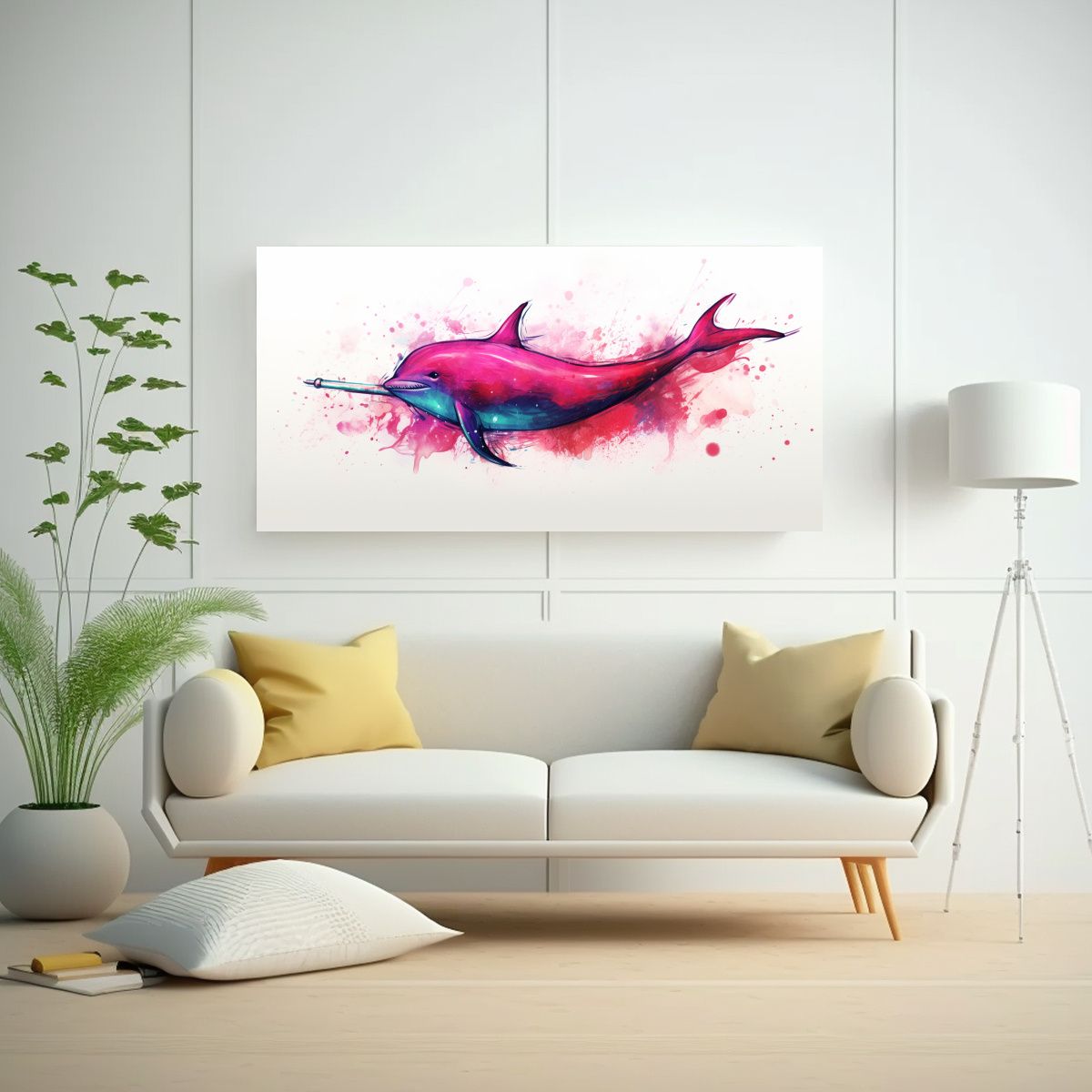 GENERICO - Lienzo Refinado De Narval En Colores Rubí Estilo 100x50 Cm