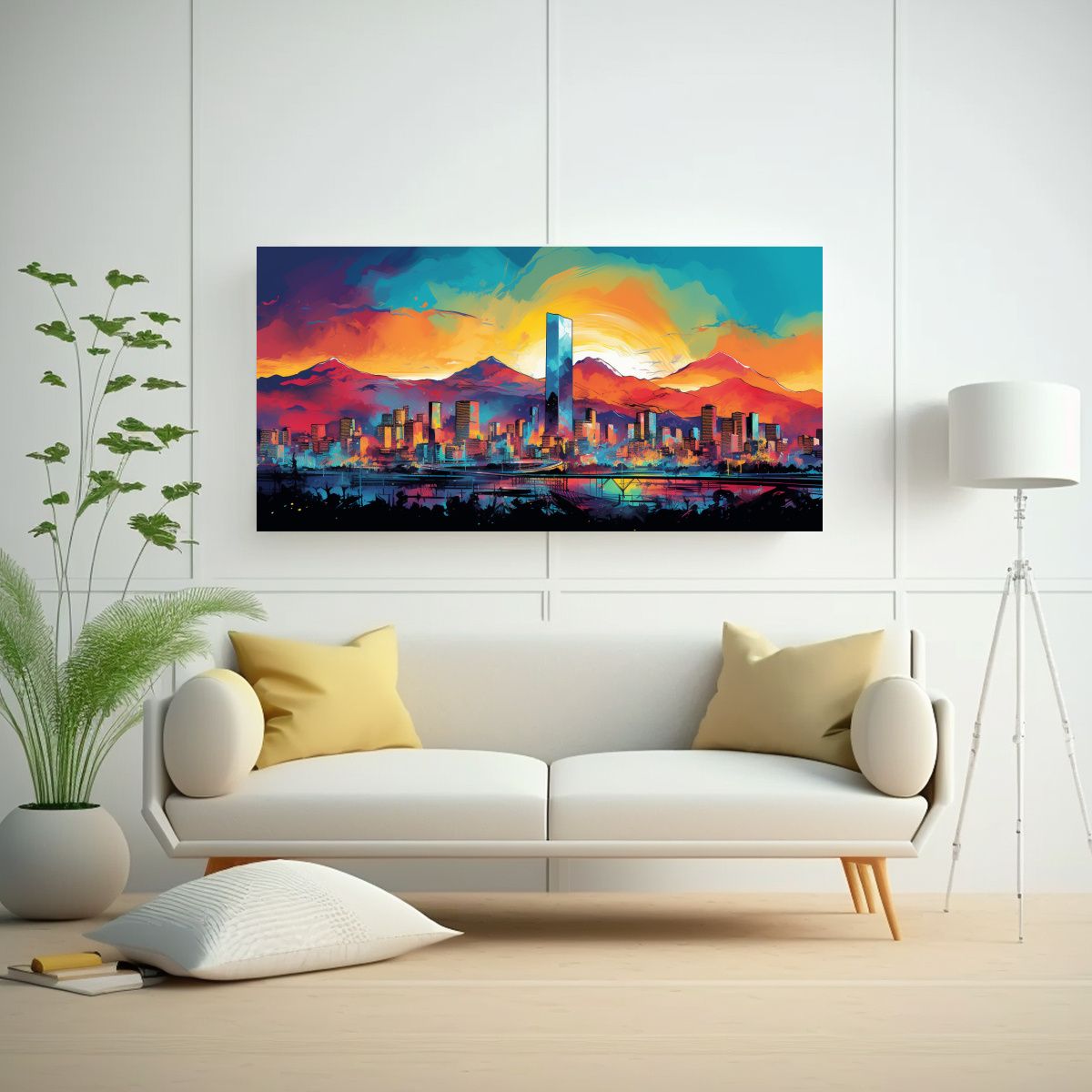 GENERICO - Pinturas Decorativas Modernas En Santiago En 100x50 Cm