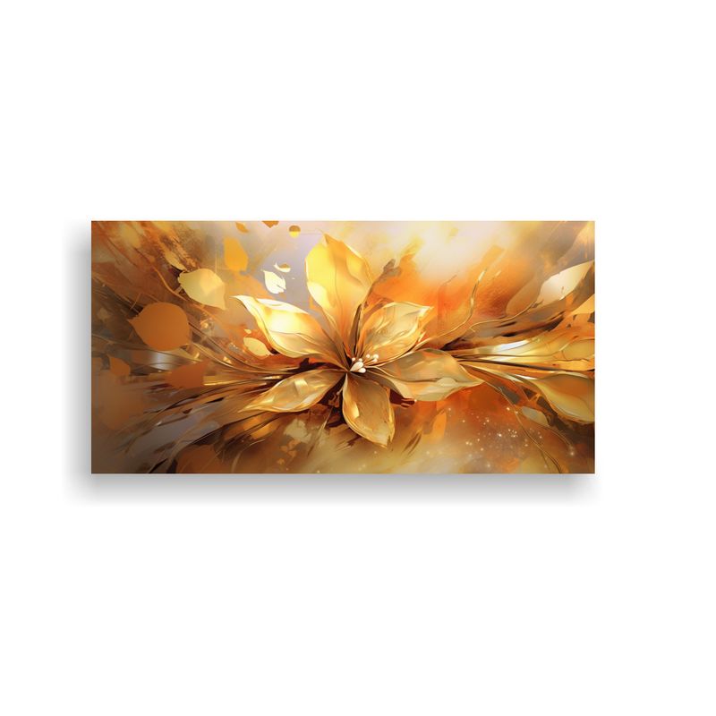 GENERICO - Fondo Floral Abstracto Con Tonos Intensos Y 100x50 Cm