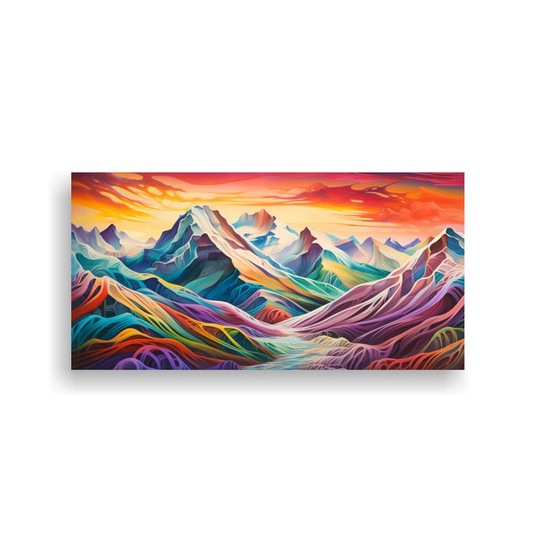 GENERICO - Pinturas Decorativas De Famosas Cumbres Y 100x50 Cm