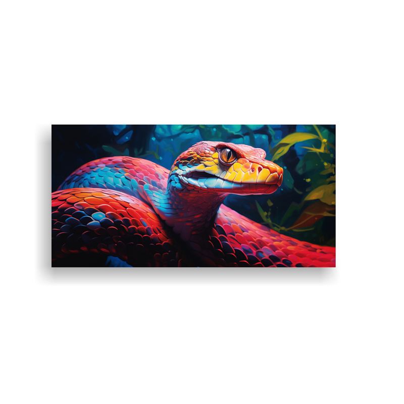 GENERICO - Arte De Víbora En Estilo Pintura Al Estilo Óleo 60x30 Cm