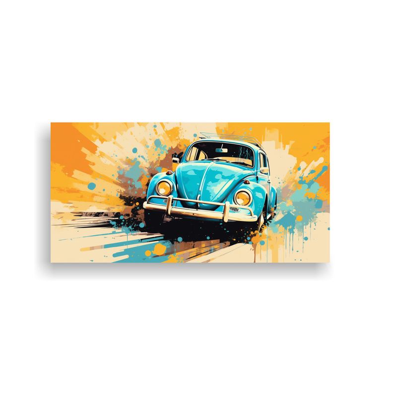 GENERICO - Cuadro Decorativo Moderno Con Escarabajos En 100x50 Cm