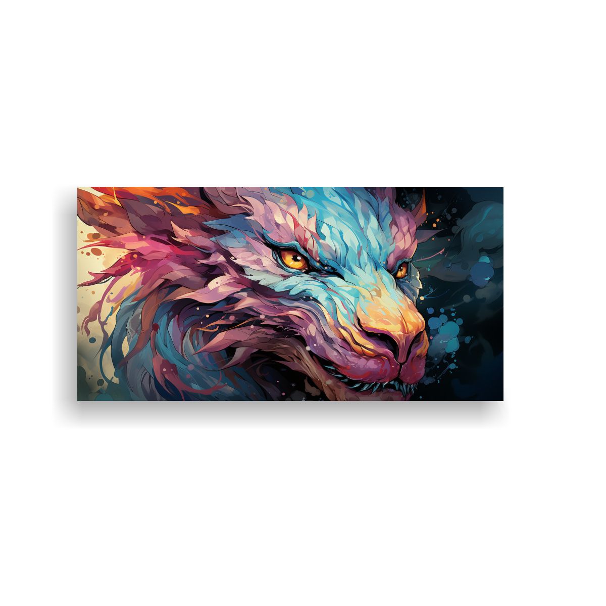 GENERICO - Exposición De Arte Decorativo Dragón En 100x50 Cm