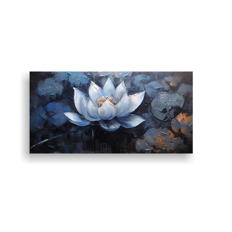 GENERICO - Pintura De Pared Inspiración Estética De Loto 80x40 Cm