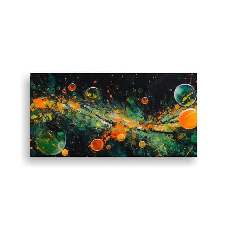GENERICO - Cuadro De Tela Con Expresión De Colores Y 60x30 Cm