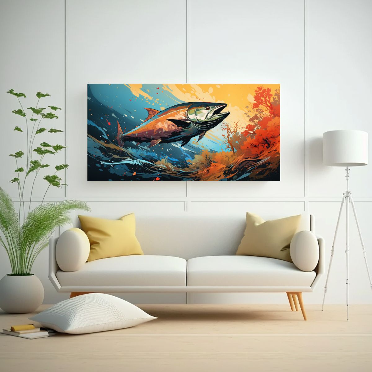 GENERICO - Pinturas Decorativas Neo Pop En Tonos Suavemente 100x50 Cm