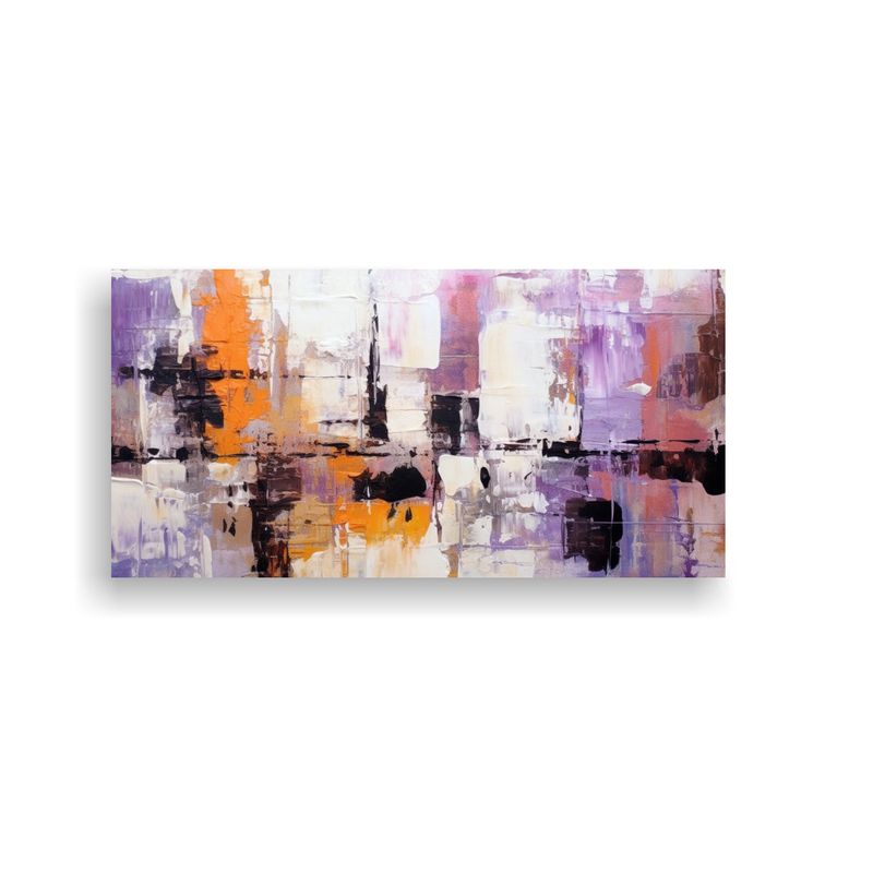 GENERICO - Pinturas Acrílicas Abstractas Estilo De Goteo 80x40 Cm