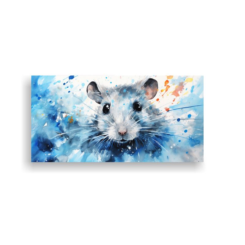GENERICO - Equilibrio De Gerbil En Acuarelas Y Colores 100x50 Cm