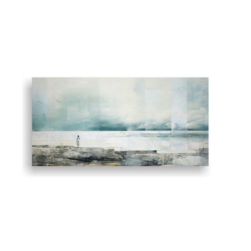 GENERICO - Pintura Canva Tela Sublimada Impactante Blanco 100x50 Cm