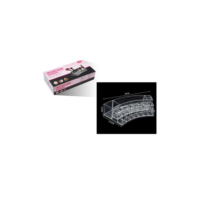GENERICO - ORGANIZADOR ACRILICO PARA MAQUILLAJE 29CM