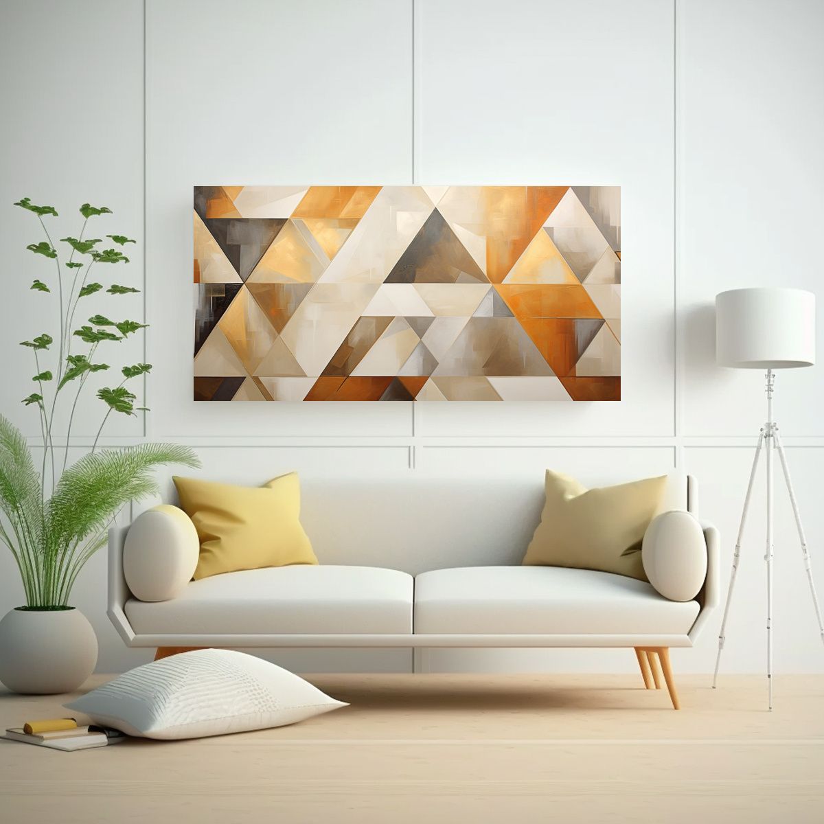 GENERICO - Pintura Movimiento Alegría Estilo Ligero En 100x50 Cm