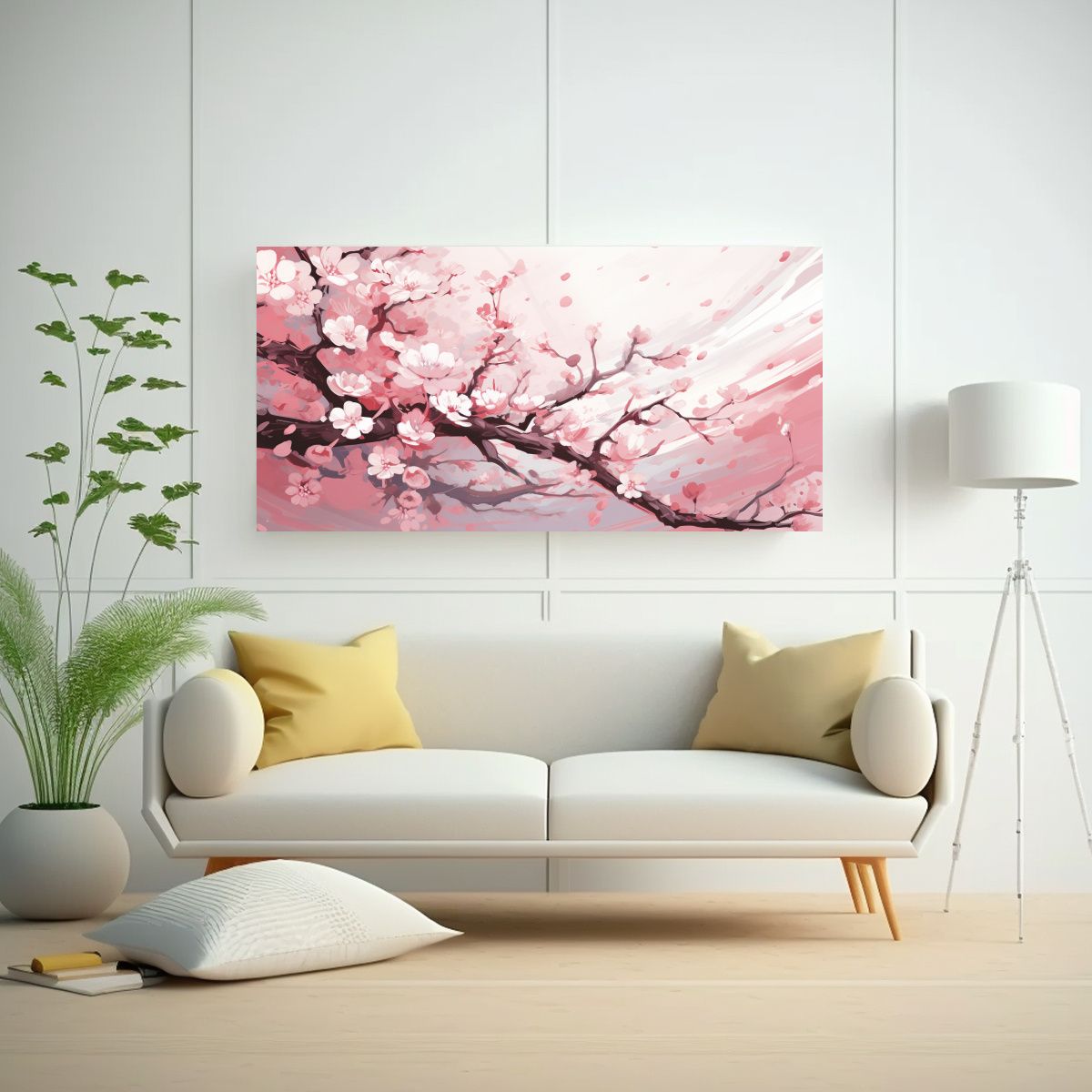 GENERICO - Paisaje Moderno De Un árbol De Melocotonero En 100x50 Cm