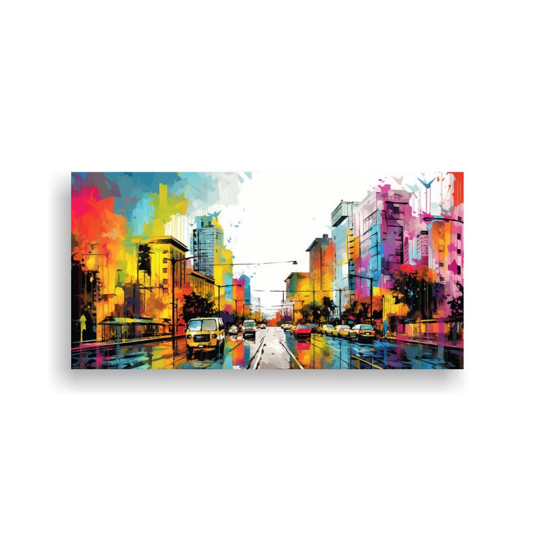 GENERICO - Arte De Pared Patrón Intenso Para Comedor En 100x50 Cm