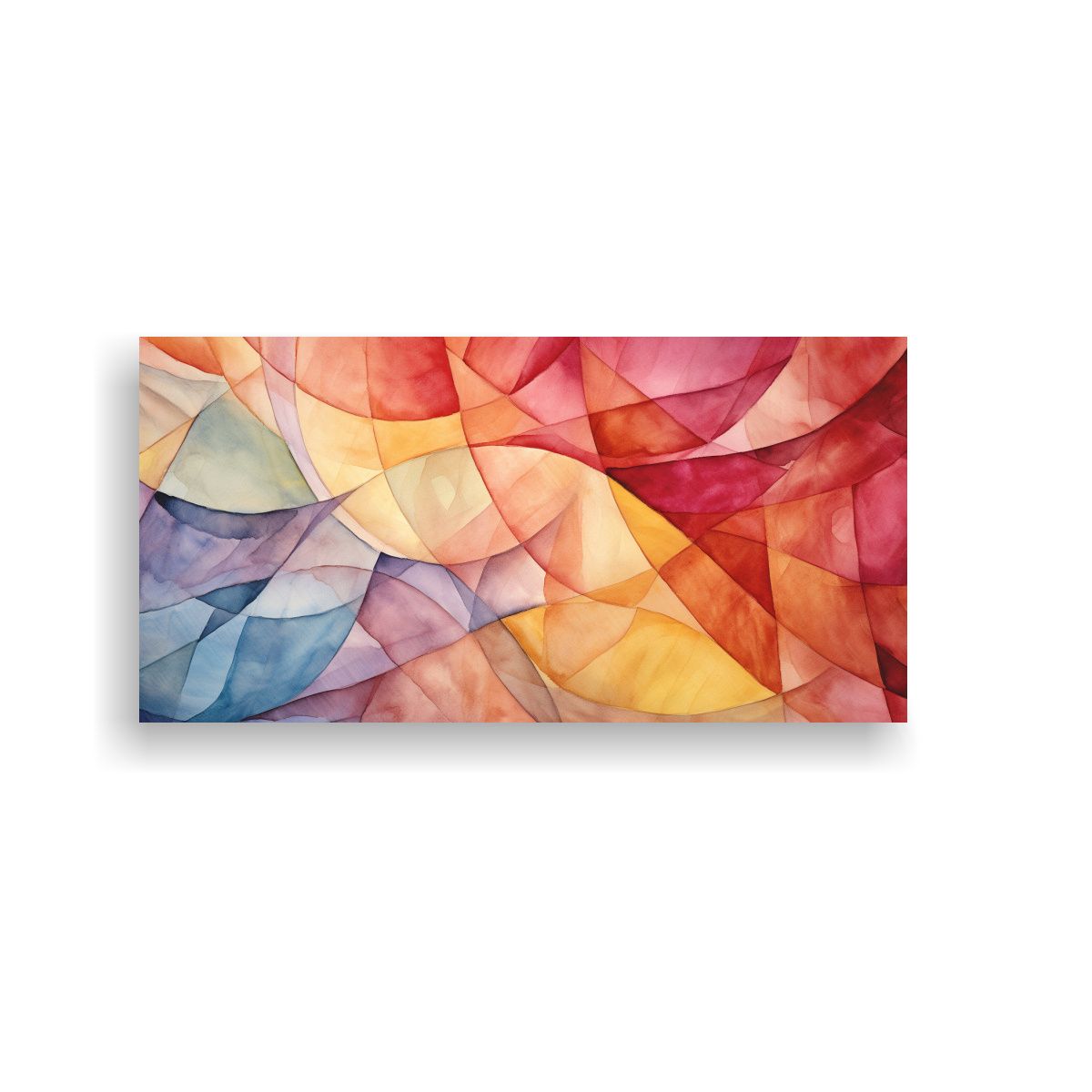 GENERICO - Cuadro Patron Intenso Estetico Abstracto 60x30 Cm