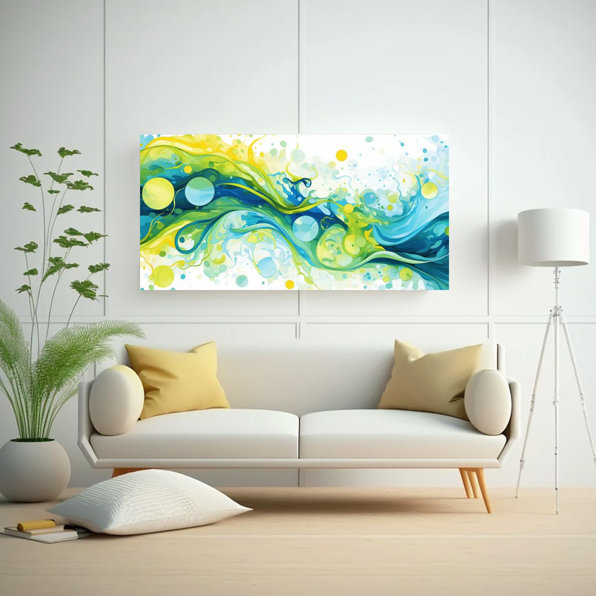 GENERICO - Pinturas Decorativas Con Diseño Funky En 100x50 Cm