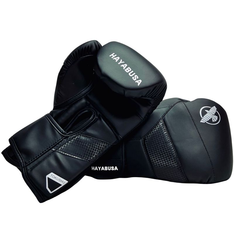 GENERICO - Guantes De Boxeo Profesional Hayabusa T3 Black Glossy 14 OZ