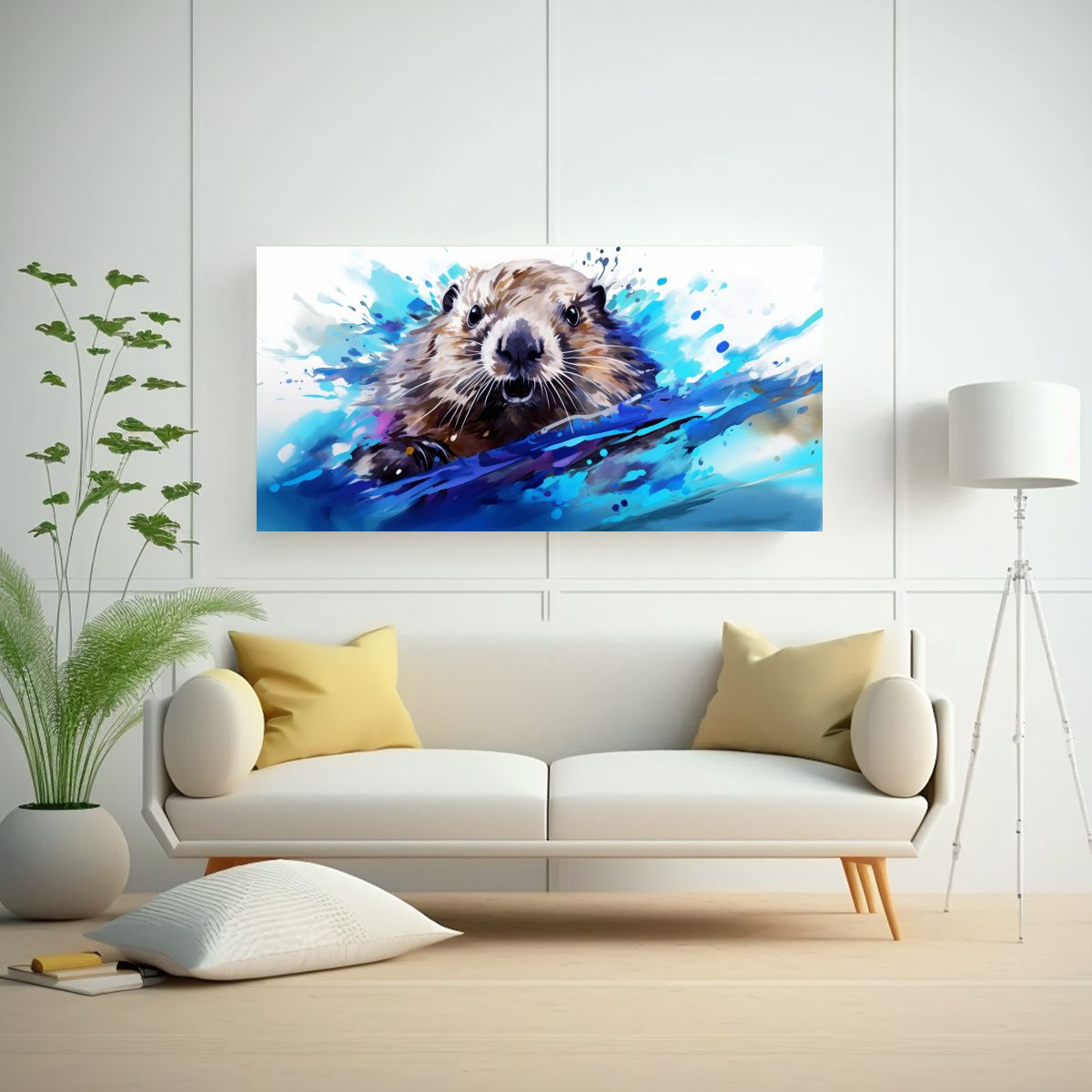 GENERICO - Pinturas Decorativas De Neo Pop Art Con Dinámica 80x40 Cm