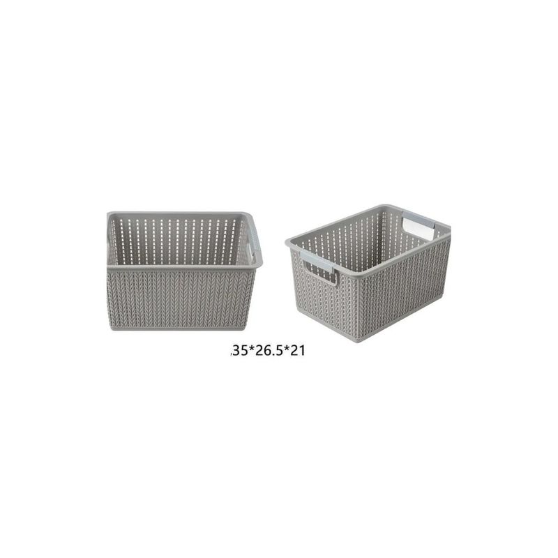 GENERICO - CESTA DE PLASTICO MULTIFUNCIONAL 35 X 26 X 21CM