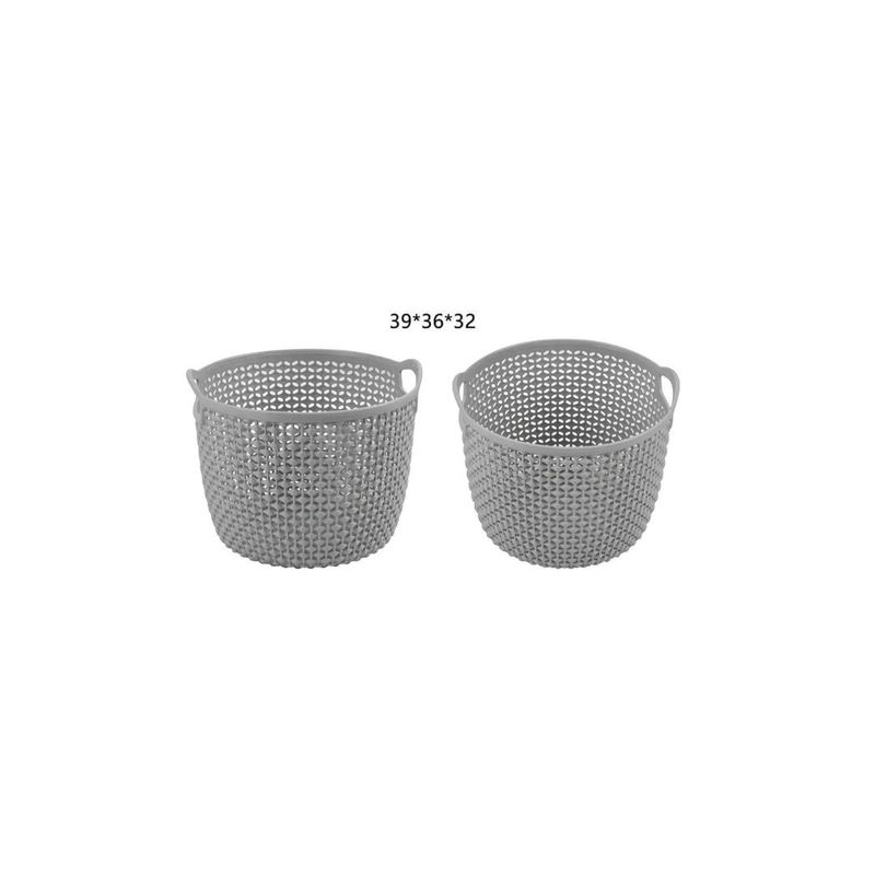 GENERICO - CESTA DE PLASTICO MULTIFUNCIONAL 39 X 32CM