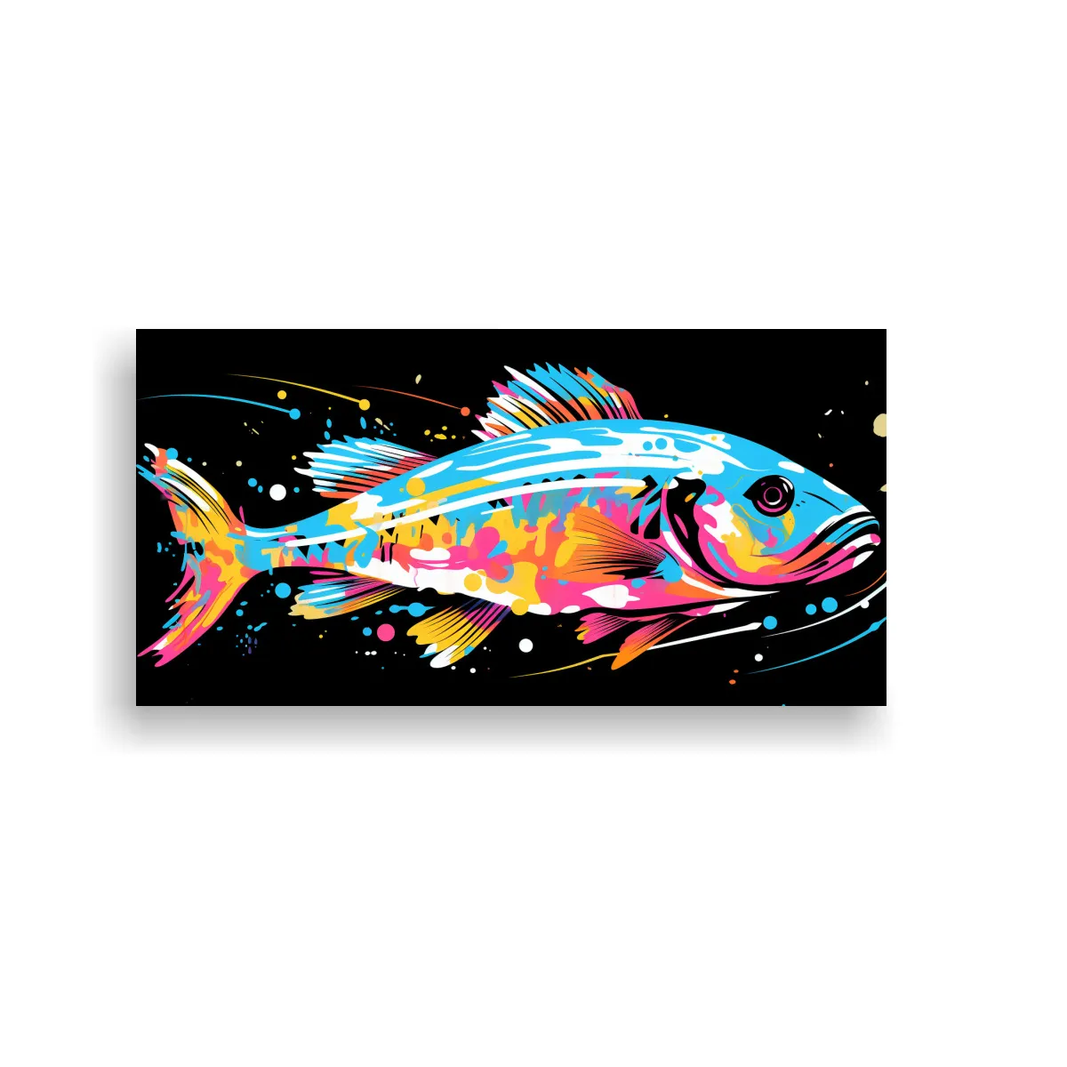 GENERICO - Pintura Decorativa De Acuarela De Cebra En 100x50 Cm