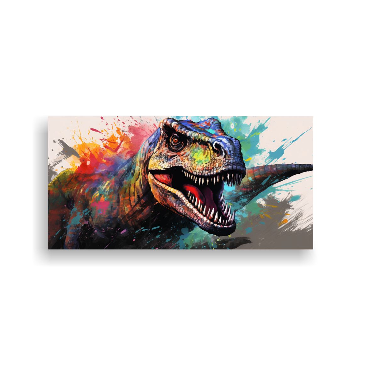 GENERICO - Cuadros Decorativos Florales De Dinosaurios 100x50 Cm