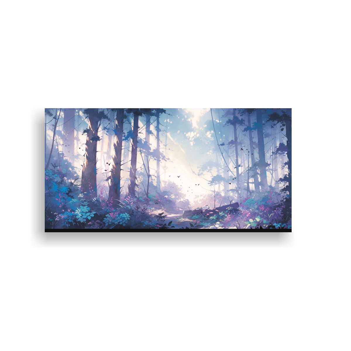 GENERICO - Pintura Decorativa De Paisaje Forestal En Colores 100x50 Cm