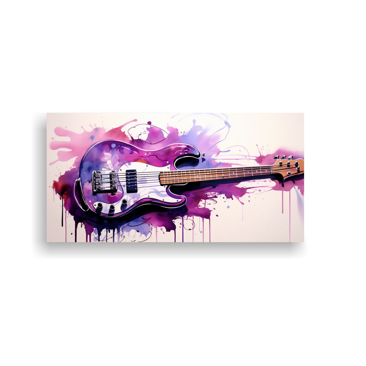 GENERICO - Lienzo De Tela Neo Pop Art En Colores Violeta Y 80x40 Cm