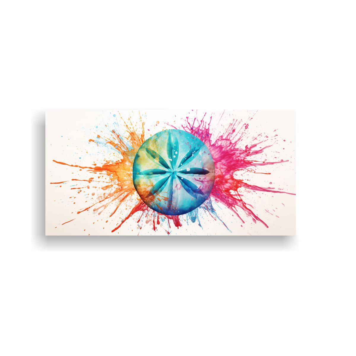 GENERICO - Cuadro Decorativo Sand Dollar En Colores 100x50 Cm