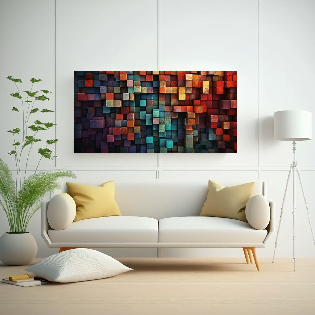 GENERICO - Pinturas Decorativas De Abstracción Con Textura 100x50 Cm