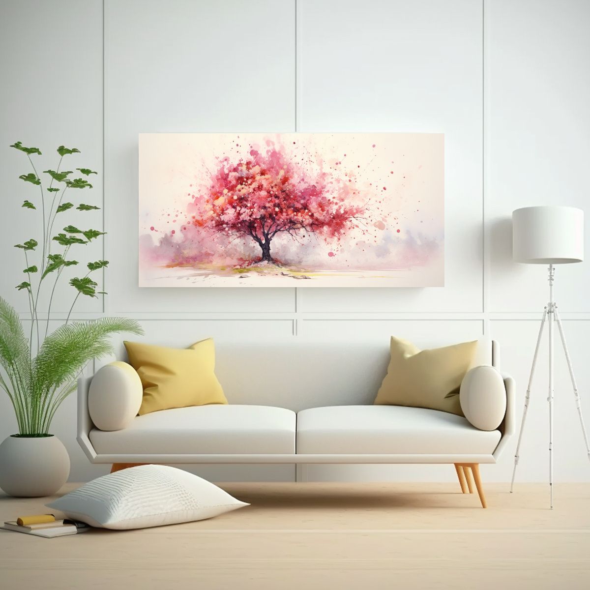 GENERICO - Mural Abstracto De Un Hermoso Cuadro Con Un 60x30 Cm