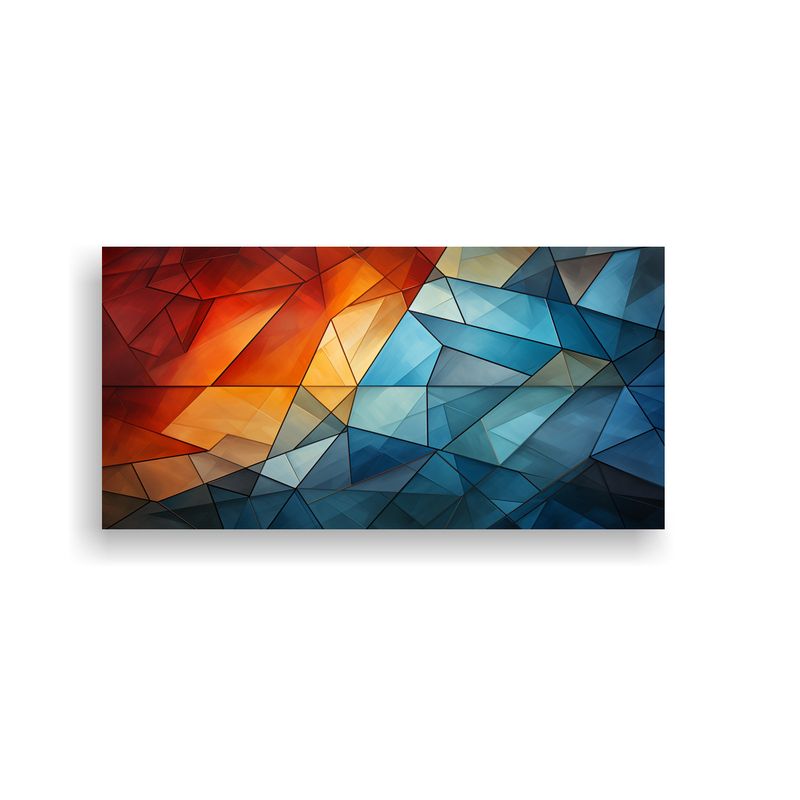 GENERICO - Lienzo Vanguardia Mágico Arte Geométrico 60x30 Cm