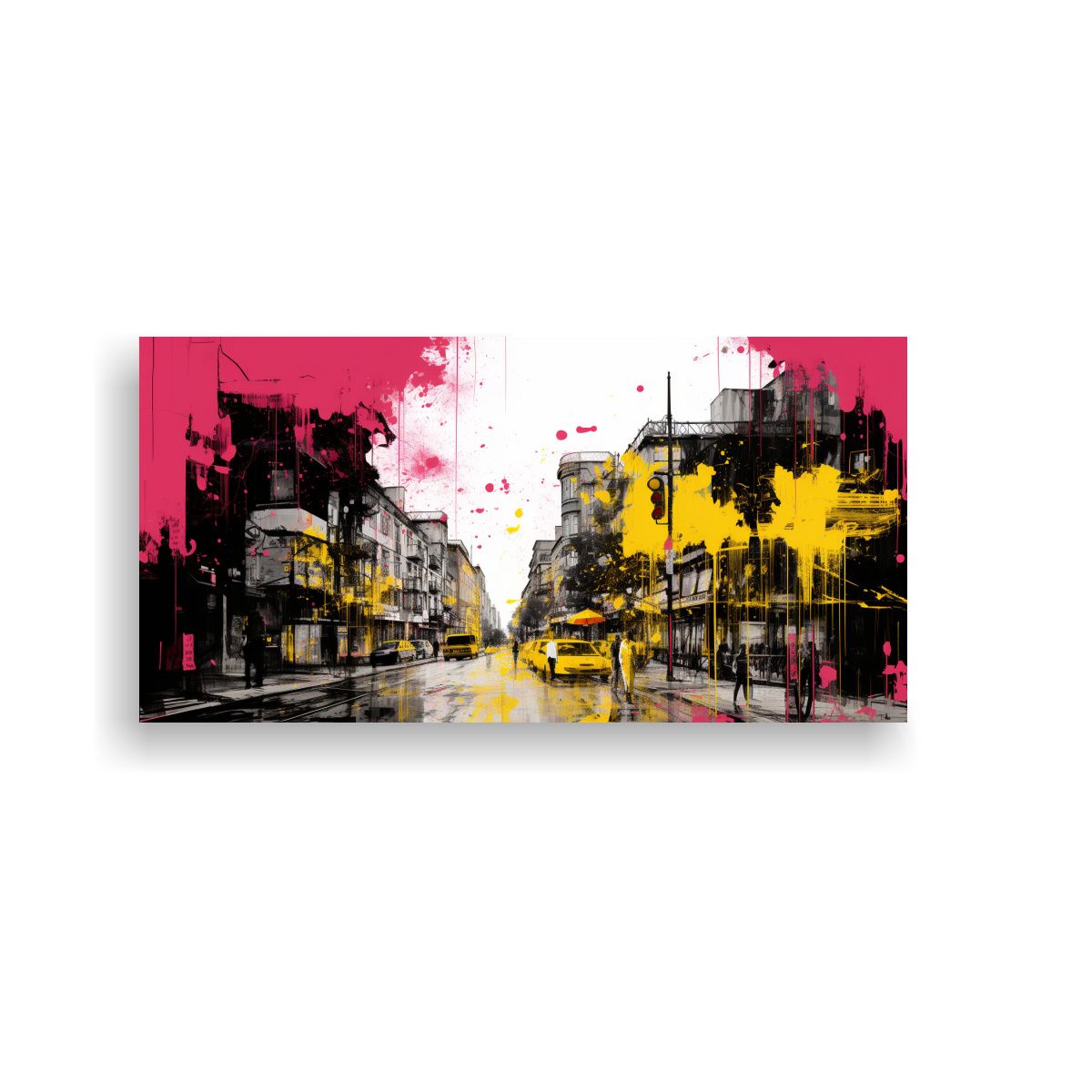 GENERICO - Pinturas Decorativas En Lienzo De Santiago En 80x40 Cm