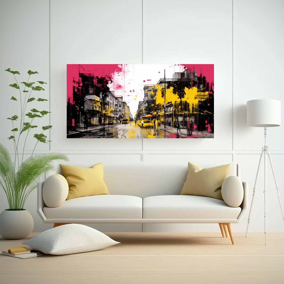 GENERICO - Pinturas Decorativas En Lienzo De Santiago En 80x40 Cm