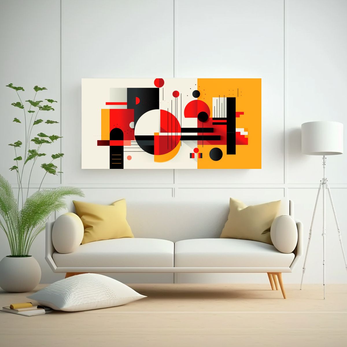 GENERICO - Cuadro De Composición Cuadro Enigmático En El 60x30 Cm.