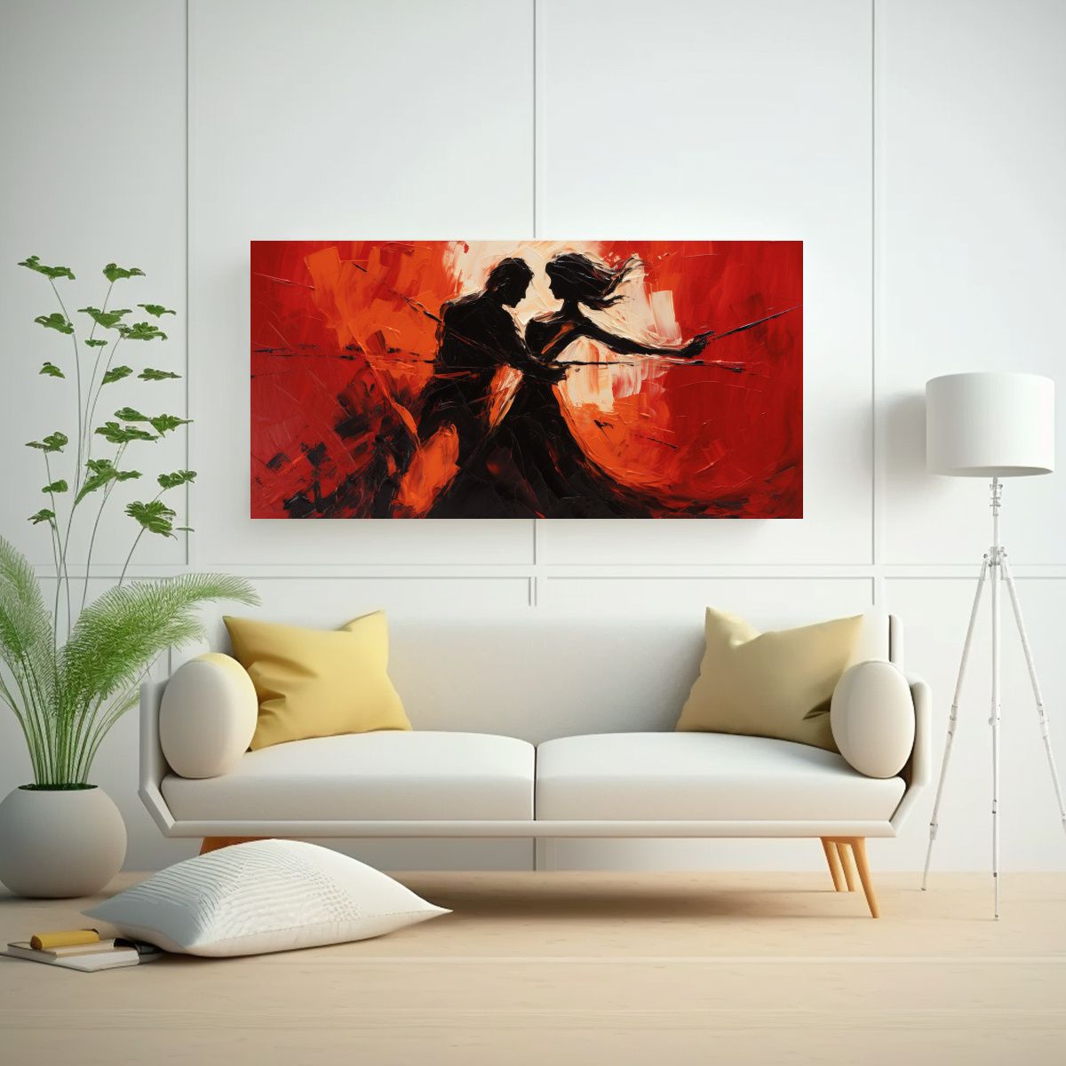 GENERICO - Cuadro En Bastidor De Abstracción Para Decorar 100x50 Cm