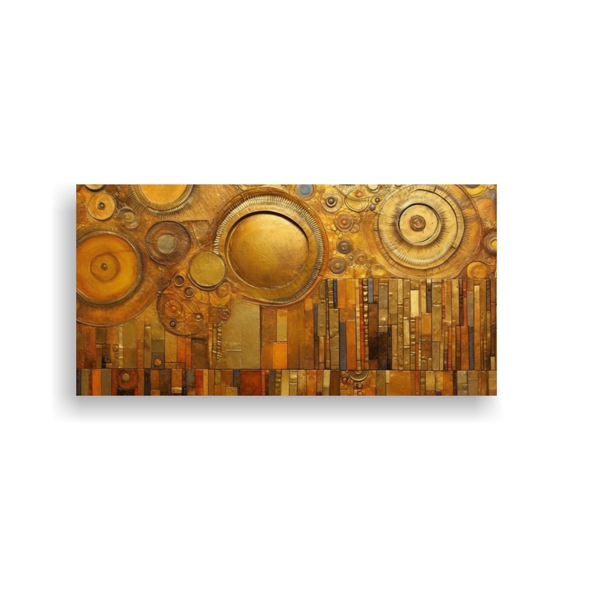 GENERICO - Pinturas Decorativas En Metales Dorados Latón Y 60x30 Cm