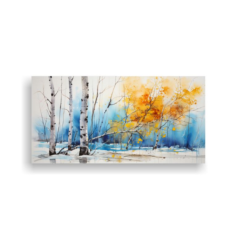 GENERICO - Cuadro De Inspiración Ambiente Con árbol De 60x30 Cm