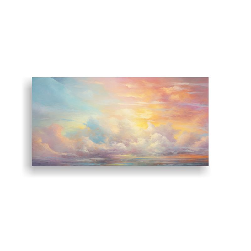 GENERICO - Cuadros Modernos Amaneceres Y Atardeceres Con 80x40 Cm