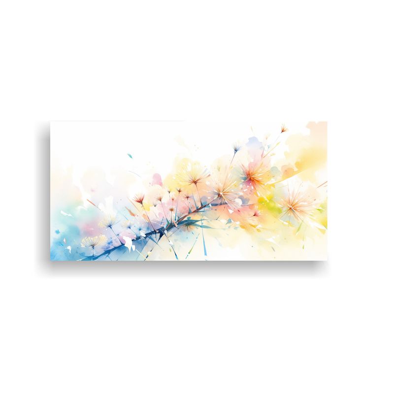 GENERICO - Pintura Abstracta De Flores De Diente De León Y 80x40 Cm