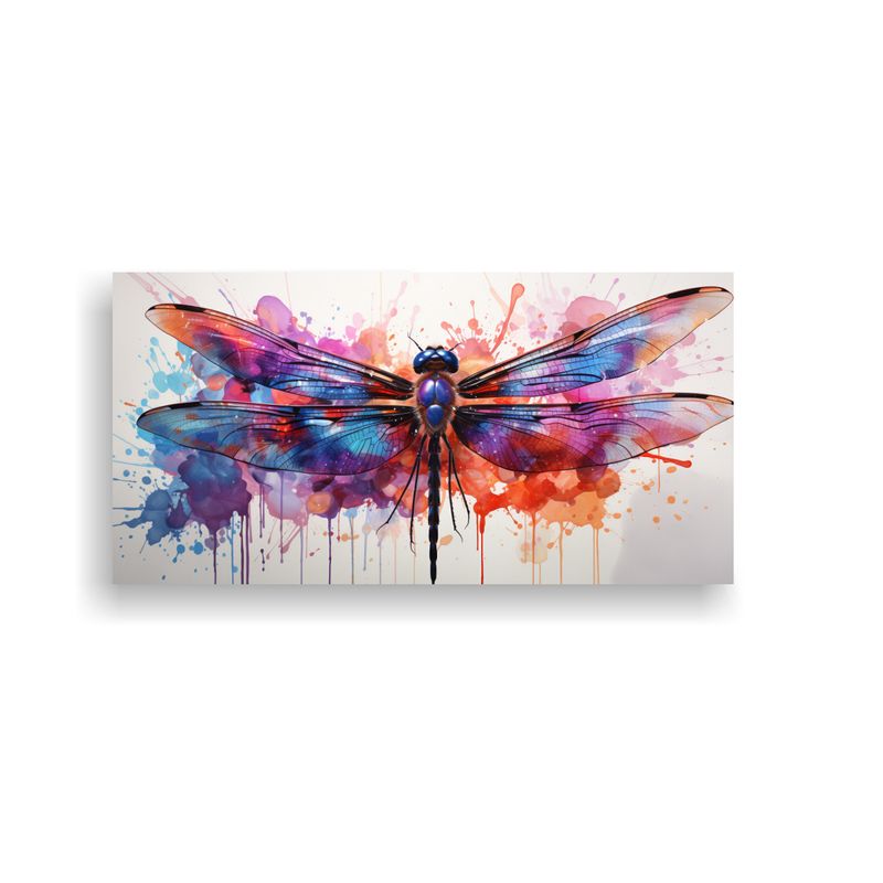 GENERICO - Pintura De Pared De Dragonfly En Colores 100x50 Cm