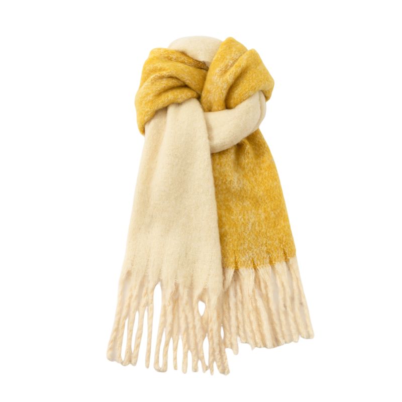 BLWOENS - Bufanda de mujer de invierno - Amarillo