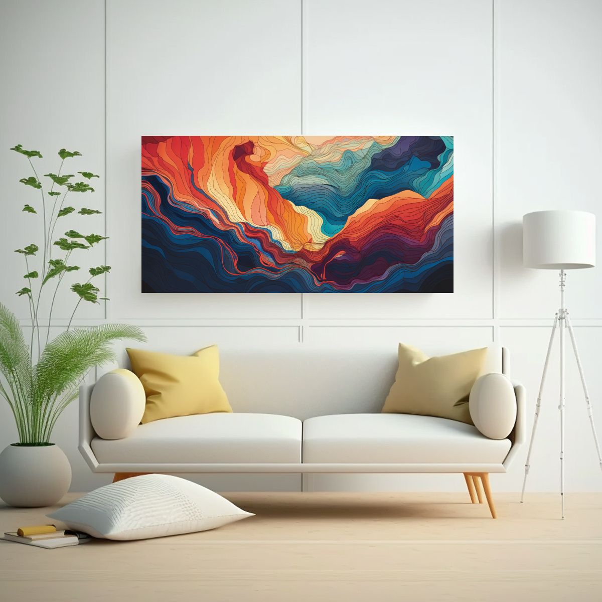 GENERICO - Pinturas Decorativas De Arte De Pared Vintage 80x40 Cm