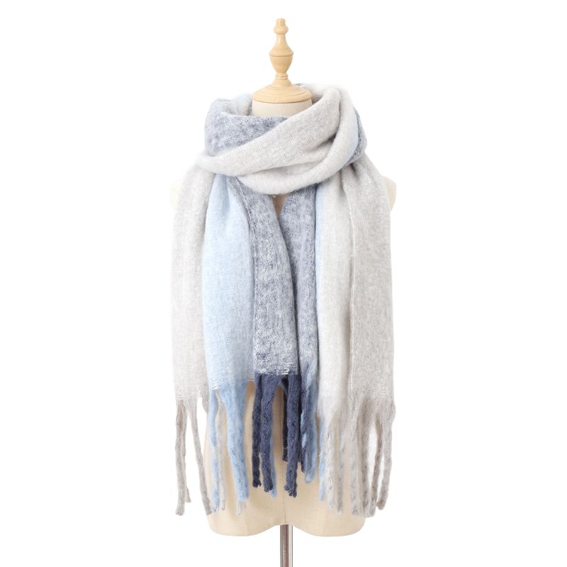 BLWOENS - Bufanda de mujer de invierno - Azul