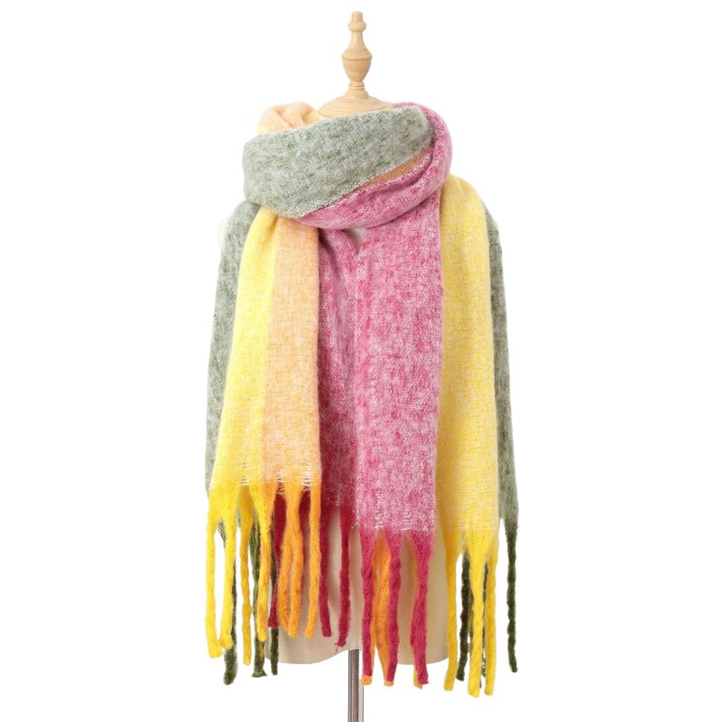 BLWOENS - Bufanda de mujer de invierno - Amarillo
