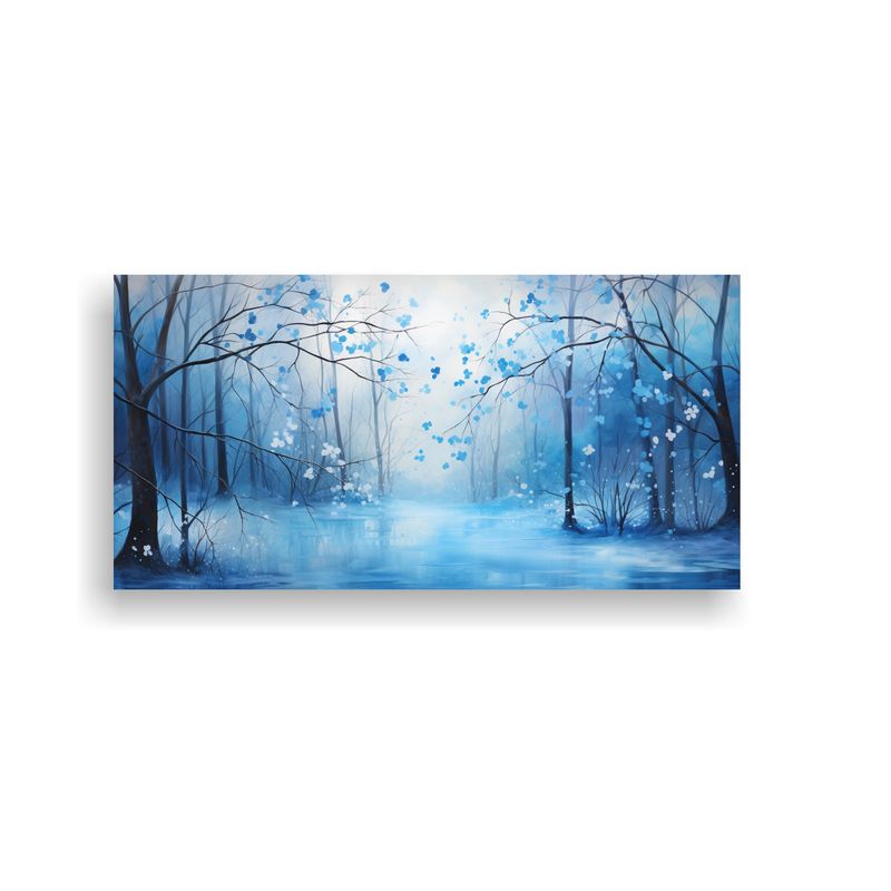 GENERICO - Pintura Abstracta Arte Colores Salón A Árboles 60x30 Cm