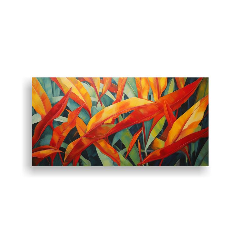 GENERICO - Pintura Abstracta Detallada En Estilo óleo De 60x30 Cm