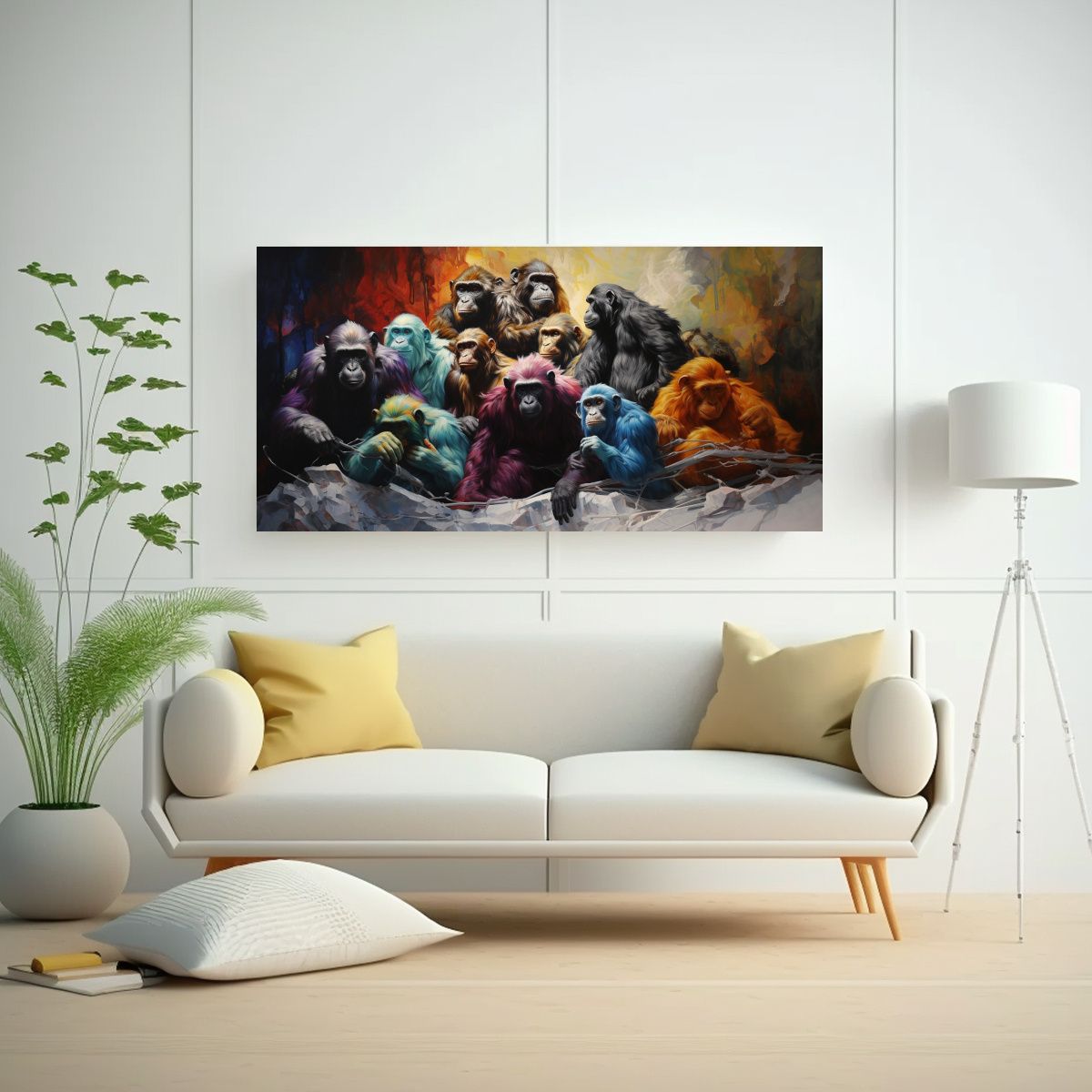 GENERICO - Pintura Al Estilo óleo Colorida De Vida Y 80x40 Cm