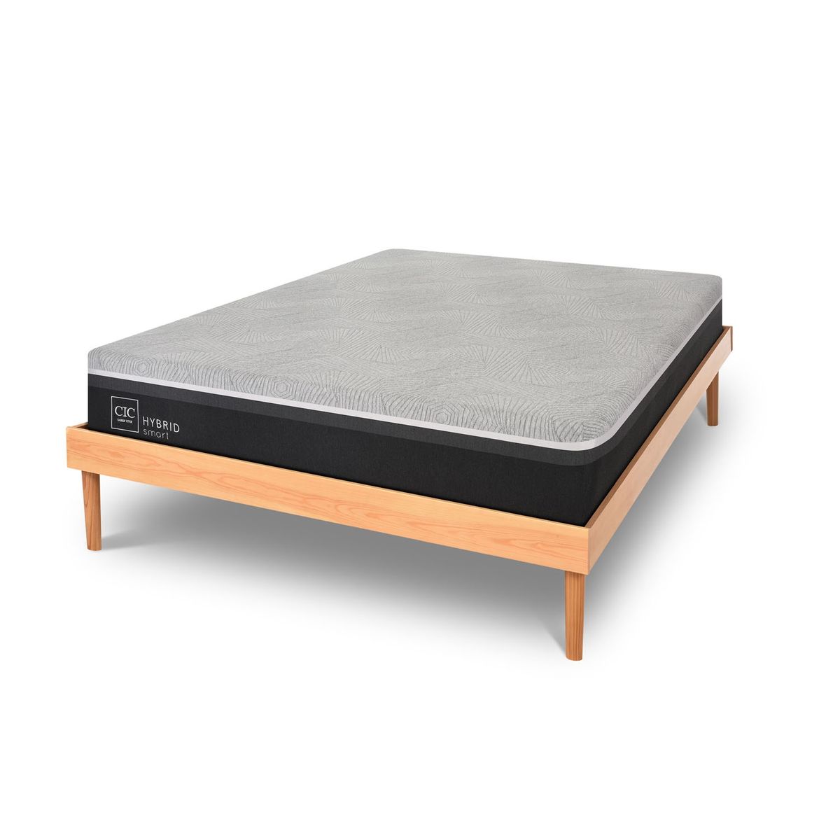 CIC - Cama Europea Hybrid King Base Normal 180x200 cm Cic